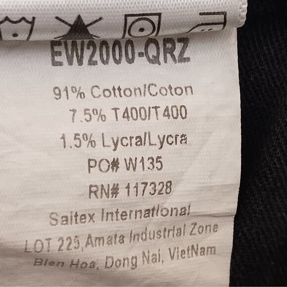 Edwin Pixie Womens Jeans 26 Mid Rise 9" Skinny Weathered Black Denim - Picture 10 of 16